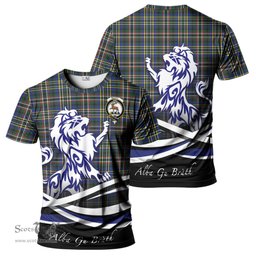 ScotsTee Shop Scottish Scott Green Modern Clan Crest Tartan T Shirt Alba Gu Brath Regal Lion Emblem