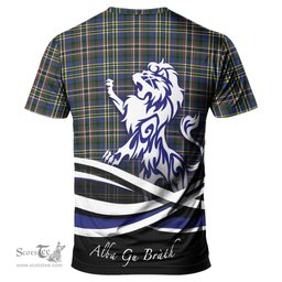 ScotsTee Shop Scottish Scott Green Modern Clan Crest Tartan T Shirt Alba Gu Brath Regal Lion Emblem