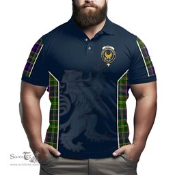ScotsTee Shop Scottish Arnott Clan Crest Scottish Lion Rampant Sport Style Tartan Polo Shirt