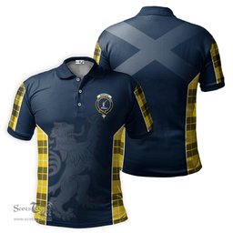 ScotsTee Shop Scottish Barclay Dress Modern Clan Crest Scottish Lion Rampant Sport Style Tartan Polo Shirt