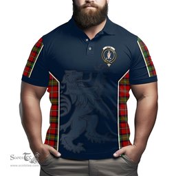 ScotsTee Shop Scottish Boyd Modern Clan Crest Scottish Lion Rampant Sport Style Tartan Polo Shirt