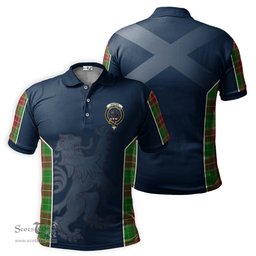 ScotsTee Shop Scottish Baxter Modern Clan Crest Scottish Lion Rampant Sport Style Tartan Polo Shirt