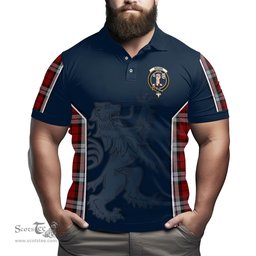 ScotsTee Shop Scottish Brodie Dress Clan Crest Scottish Lion Rampant Sport Style Tartan Polo Shirt