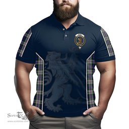 ScotsTee Shop Scottish Baird Dress Clan Crest Scottish Lion Rampant Sport Style Tartan Polo Shirt