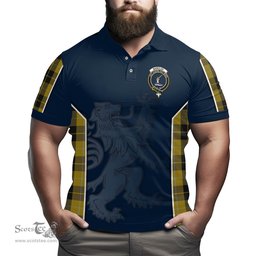 ScotsTee Shop Scottish Barclay Dress Clan Crest Scottish Lion Rampant Sport Style Tartan Polo Shirt