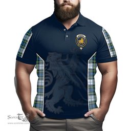 ScotsTee Shop Scottish Campbell Dress Ancient Clan Crest Scottish Lion Rampant Sport Style Tartan Polo Shirt