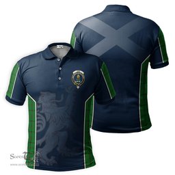 ScotsTee Shop Scottish Don Clan Crest Scottish Lion Rampant Sport Style Tartan Polo Shirt
