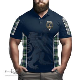 ScotsTee Shop Scottish Gordon Dress Ancient Clan Crest Scottish Lion Rampant Sport Style Tartan Polo Shirt