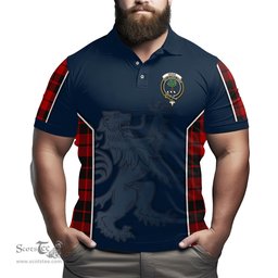 ScotsTee Shop Scottish Hogg Clan Crest Scottish Lion Rampant Sport Style Tartan Polo Shirt