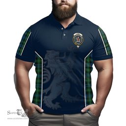 ScotsTee Shop Scottish Lyon Clan Crest Scottish Lion Rampant Sport Style Tartan Polo Shirt