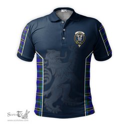 ScotsTee Shop Scottish Hope Modern Clan Crest Scottish Lion Rampant Sport Style Tartan Polo Shirt