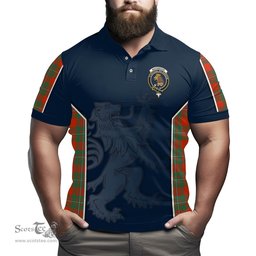 ScotsTee Shop Scottish MacGregor Ancient Clan Crest Scottish Lion Rampant Sport Style Tartan Polo Shirt