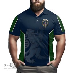 ScotsTee Shop Scottish Mar Tribe Clan Crest Scottish Lion Rampant Sport Style Tartan Polo Shirt