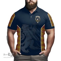 ScotsTee Shop Scottish MacMillan Dress Clan Crest Scottish Lion Rampant Sport Style Tartan Polo Shirt