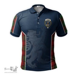 ScotsTee Shop Scottish MacPhail Clan Crest Scottish Lion Rampant Sport Style Tartan Polo Shirt