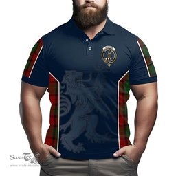 ScotsTee Shop Scottish MacPhail Clan Crest Scottish Lion Rampant Sport Style Tartan Polo Shirt