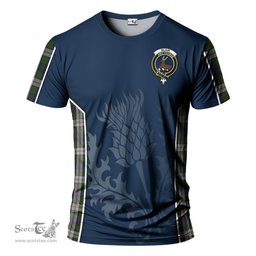 ScotsTee Shop Scottish Blair Dress Clan Crest Scottish Thistle Sport Style Tartan T Shirt