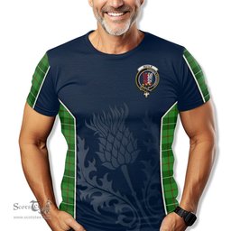 ScotsTee Shop Scottish Boyle Clan Crest Scottish Thistle Sport Style Tartan T Shirt