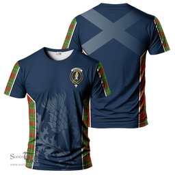 ScotsTee Shop Scottish Callander Modern Clan Crest Scottish Thistle Sport Style Tartan T Shirt