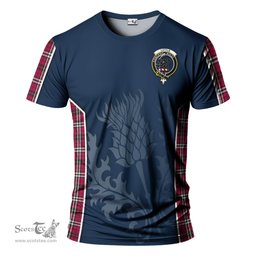 ScotsTee Shop Scottish Little Clan Crest Scottish Thistle Sport Style Tartan T Shirt