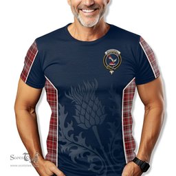ScotsTee Shop Scottish MacDougall Dress Clan Crest Scottish Thistle Sport Style Tartan T Shirt