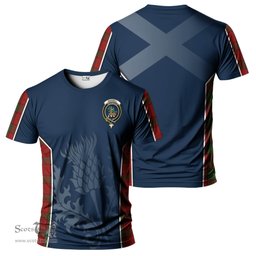 ScotsTee Shop Scottish Maxwell Clan Crest Scottish Thistle Sport Style Tartan T Shirt