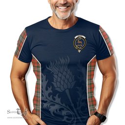 ScotsTee Shop Scottish Scott Ancient Clan Crest Scottish Thistle Sport Style Tartan T Shirt