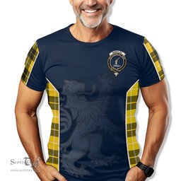 ScotsTee Shop Scottish Barclay Dress Modern Clan Crest Scottish Lion Rampant Sport Style Tartan T Shirt