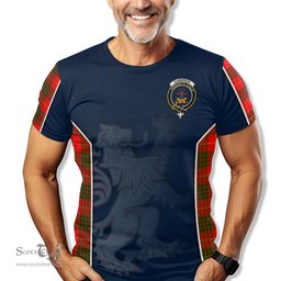 ScotsTee Shop Scottish Cameron Modern Clan Crest Scottish Lion Rampant Sport Style Tartan T Shirt