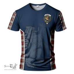 ScotsTee Shop Scottish MacFie Dress Clan Crest Scottish Lion Rampant Sport Style Tartan T Shirt