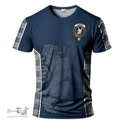 ScotsTee Shop Scottish Lindsay Dress Clan Crest Scottish Lion Rampant Sport Style Tartan T Shirt
