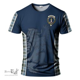 ScotsTee Shop Scottish Henderson Dress Clan Crest Scottish Lion Rampant Sport Style Tartan T Shirt