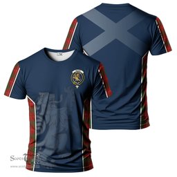 ScotsTee Shop Scottish MacFie Clan Crest Scottish Lion Rampant Sport Style Tartan T Shirt