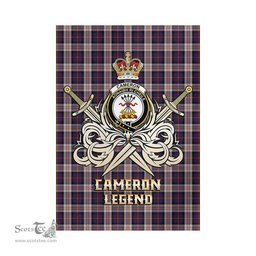 ScotsTee Shop Scottish Cameron of Erracht Dress Clan Crest Tartan Flag The Golden Sword of Courageous Legacy Flag