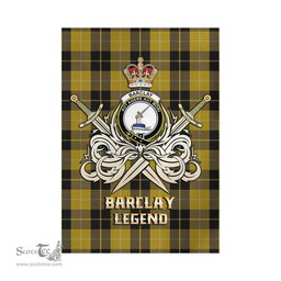 ScotsTee Shop Scottish Barclay Dress Clan Crest Tartan Flag The Golden Sword of Courageous Legacy Flag