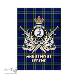 ScotsTee Shop Scottish Arbuthnot Modern Clan Crest Tartan Flag The Golden Sword of Courageous Legacy Flag