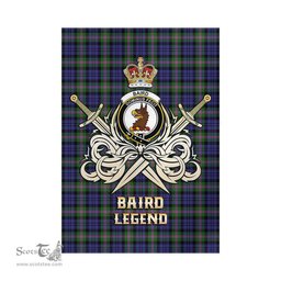 ScotsTee Shop Scottish Baird Modern Clan Crest Tartan Flag The Golden Sword of Courageous Legacy Flag