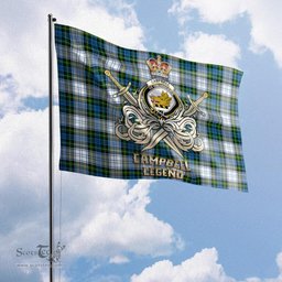 ScotsTee Shop Scottish Campbell Dress Clan Crest Tartan Flag The Golden Sword of Courageous Legacy Flag