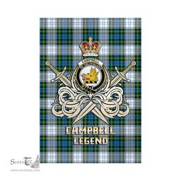 ScotsTee Shop Scottish Campbell Dress Clan Crest Tartan Flag The Golden Sword of Courageous Legacy Flag