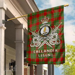 ScotsTee Shop Scottish Callander Modern Clan Crest Tartan Flag The Golden Sword of Courageous Legacy Flag