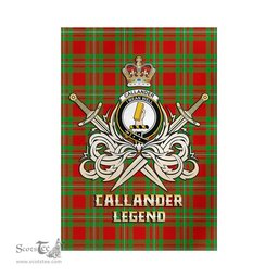 ScotsTee Shop Scottish Callander Modern Clan Crest Tartan Flag The Golden Sword of Courageous Legacy Flag