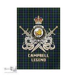 ScotsTee Shop Scottish Campbell of Argyll #01 Clan Crest Tartan Flag The Golden Sword of Courageous Legacy Flag