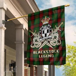 ScotsTee Shop Scottish Blackstock Hunting Clan Crest Tartan Flag The Golden Sword of Courageous Legacy Flag
