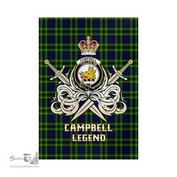 ScotsTee Shop Scottish Campbell of Breadalbane Modern Clan Crest Tartan Flag The Golden Sword of Courageous Legacy Flag