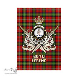 ScotsTee Shop Scottish Boyd Modern Clan Crest Tartan Flag The Golden Sword of Courageous Legacy Flag