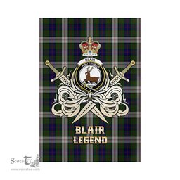 ScotsTee Shop Scottish Blair Dress Clan Crest Tartan Flag The Golden Sword of Courageous Legacy Flag