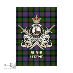 ScotsTee Shop Scottish Blair Modern Clan Crest Tartan Flag The Golden Sword of Courageous Legacy Flag