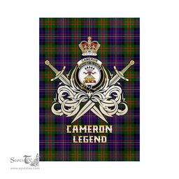 ScotsTee Shop Scottish Cameron of Erracht Modern Clan Crest Tartan Flag The Golden Sword of Courageous Legacy Flag