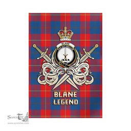 ScotsTee Shop Scottish Blane Clan Crest Tartan Flag The Golden Sword of Courageous Legacy Flag