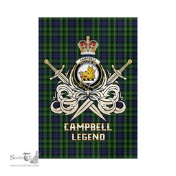 ScotsTee Shop Scottish Campbell of Breadalbane Clan Crest Tartan Flag The Golden Sword of Courageous Legacy Flag